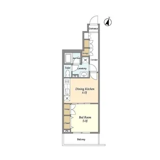 アパルトマン山手公園【5階】の間取り
