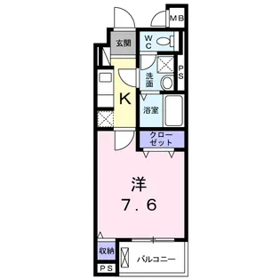 コート・ルージュ片倉【1階】の間取り
