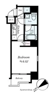 RISINGPLACE桜木町【4階】の間取り