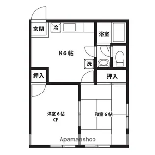 ウィルクエスト子安【2階】の間取り