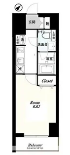 GENOVIA横浜関内SKYGARDEN【7階】の間取り