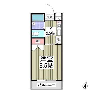 サキハウス【103号室】の間取り