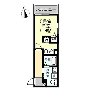 神奈川県横浜市緑区中山4丁目【アパート】の間取り