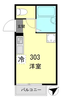東京都大田区南蒲田2丁目【アパート】の間取り