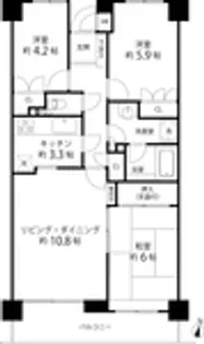 神奈川県横浜市泉区西が岡1丁目【マンション】の間取り