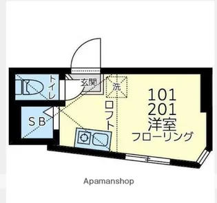 ユナイト江川マークトウェイン【1階】の間取り