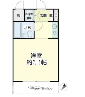 1Rの間取り画像