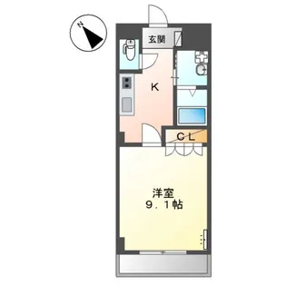 サニーヒルズ M【203号室】の間取り