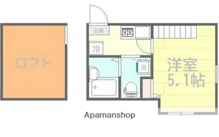 パークサイド金沢【1階】の間取り