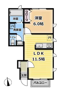 デザインメゾン高倉【1階】の間取り