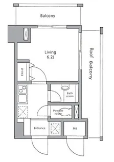 レジディア東品川【10階】の間取り