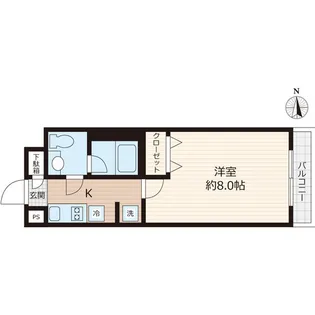 ウェルスクエアイズム大森西【3階】の間取り
