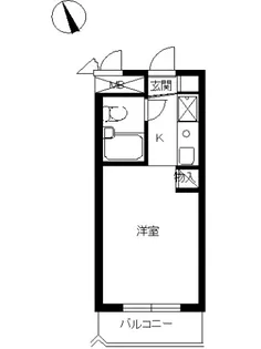 スカイコート白楽B号棟【206号室号室】の間取り