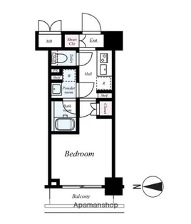 ハーモニーレジデンス武蔵小杉002【4階】の間取り