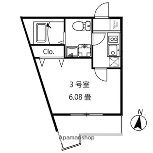 カーサフェリーチェ妙蓮寺【1階】の間取り