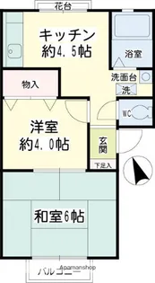 コーポジュネス【2階】の間取り