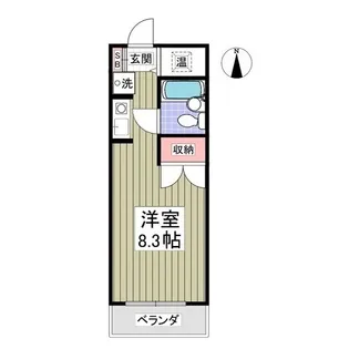リュミエ本厚木【1階】の間取り