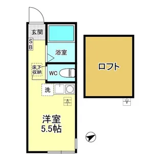 G・Aヒルズ高田【1階】の間取り