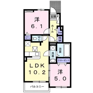 トレサージュ【1階】の間取り