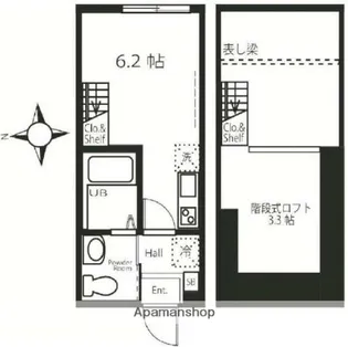 ハーミットクラブハウス日吉デイズ【2階】の間取り