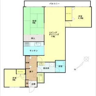 インテーク久里浜【309号室】の間取り
