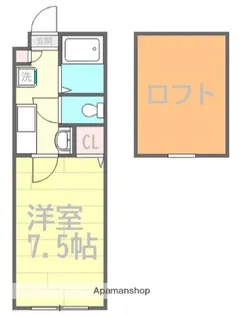 ルナージュ町田【2階】の間取り