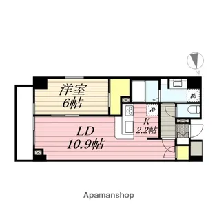 クレサール横中【2階】の間取り