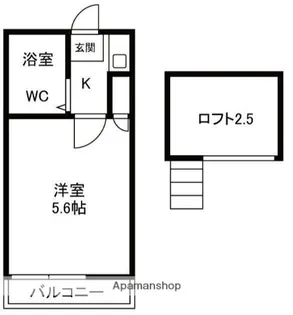 サニーウェル大和【2階】の間取り