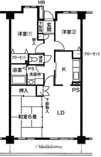 エクセレントコート三枝木【4階】の間取り