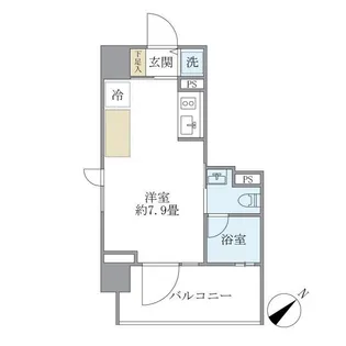 カーサ ヴェデュータ【6階】の間取り