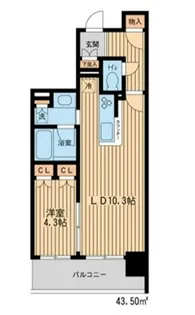 HF新横浜レジデンス【10階】の間取り