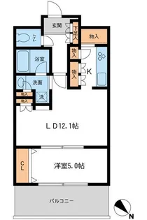 メトロタワー山下町【11階】の間取り