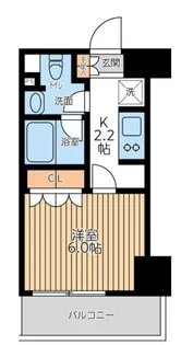 CITY LUX TOBE【8階】の間取り
