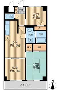 アビタシオンクレール【6階】の間取り