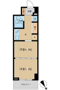 メゾン・デュ・オーラ 山下町【0702号室】の間取り