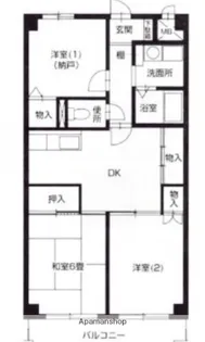 ラフィーネ港北【1階】の間取り