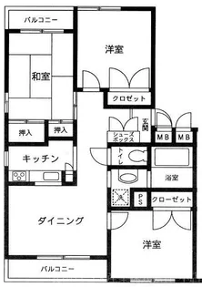 神奈川県川崎市高津区坂戸3丁目【マンション】の間取り