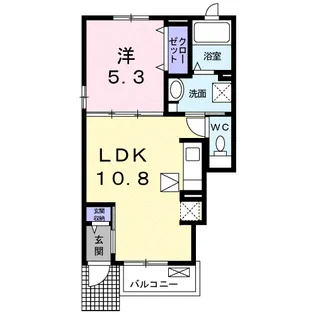 グレイスサイトE【1階】の間取り