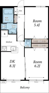 フロントハウス【1階】の間取り