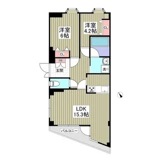 アルティス野川【1階】の間取り