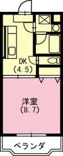 アムールARAKUII【302号室】の間取り