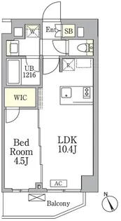 AIFLAT馬込【101号室】の間取り