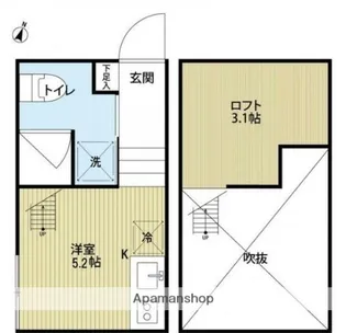 メゾンドソレイユ【1階】の間取り