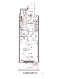 クレイシアIDZ横浜桜木町【3階】の間取り