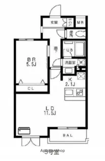 神奈川県藤沢市弥勒寺1丁目【マンション】の間取り