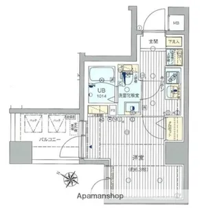 GROWS RESIDENCE横浜大通り公園【8階】の間取り