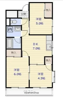 コーポ栄【3階】の間取り