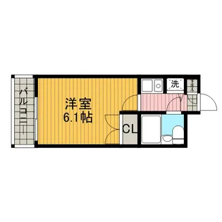 神奈川県相模原市中央区相模原4丁目【マンション】の間取り