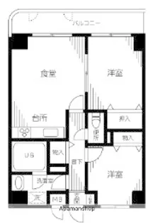 エステハイム横浜【2階】の間取り
