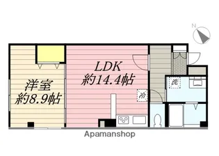 リーヴェルステージ横濱グラシア【4階】の間取り